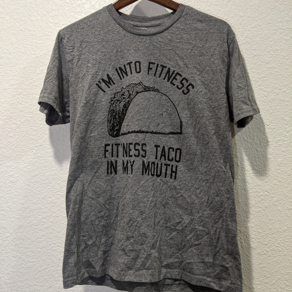 Taco Fit'ness Shirt Grey sz Medium